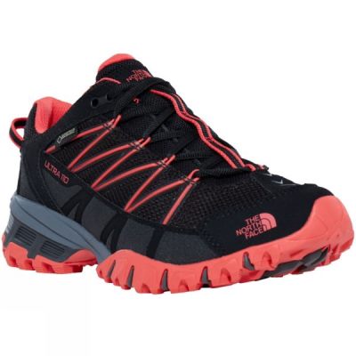 Zapatos The North Face Ultra 110 GTX Mujer Negras / Coral - Chile ZSJ937640